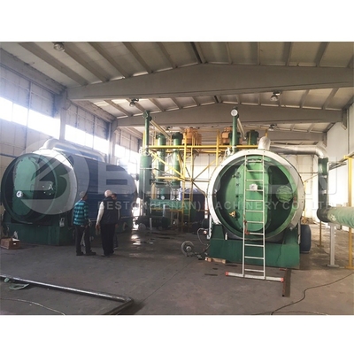BESTON factory 6 ton small plastic model pyrolysis machine waste plastic oilseed pyrolysis machine